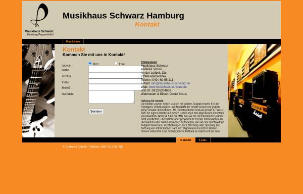 Vorschau von www.musikhaus-schwarz.de, Musikhaus Schwarz