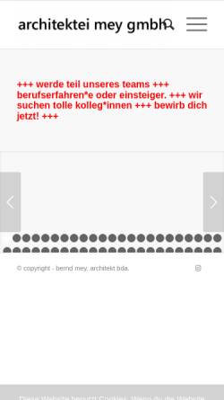 Vorschau der mobilen Webseite architektei-mey.de, Architektei Mey GmbH