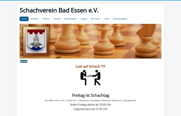 Vorschau von www.svbadessen.de, Schachverein Bad Essen e.V. von 1960