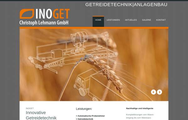 Vorschau von www.getreidetechnik-lehmann.de, Getreidetechnik Lehmann