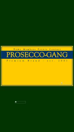 Vorschau der mobilen Webseite www.prosecco-gang.de, Prosecco Gang