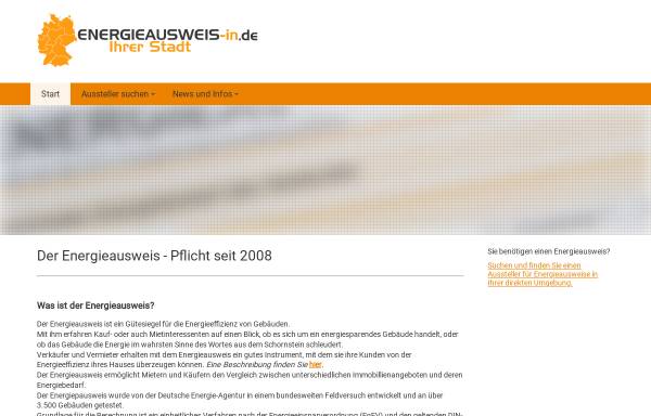 Vorschau von www.energieausweis-in.de, Energieausweis-in.de - Stefan Dohrendorf