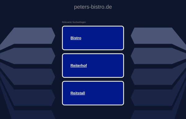 Vorschau von www.peters-bistro.de, Peters Bistro