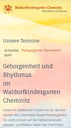 Vorschau der mobilen Webseite waldorfkindergarten-chemnitz.de, Waldorfkindergarten Chemnitz e.V.