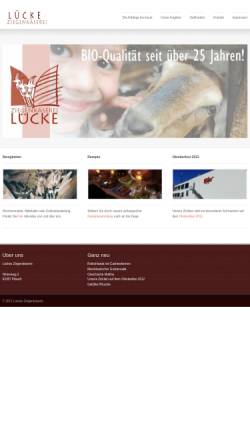 Vorschau der mobilen Webseite www.lueckes-ziegenkaeserei.de, Lückes Ziegenkäserei