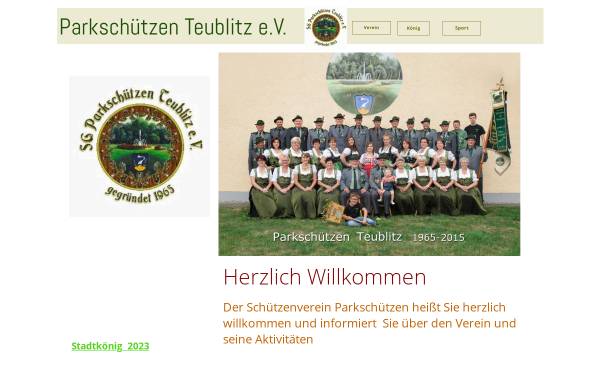 Vorschau von www.parkschuetzen-teublitz.de, SG Parkschützen Teublitz e.V.