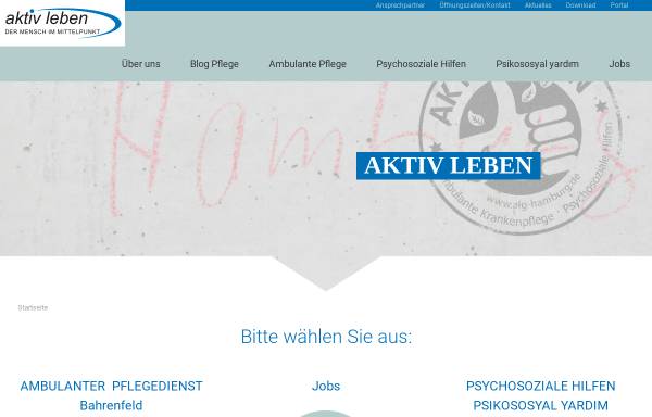 Vorschau von www.alg-hamburg.de, Aktiv Leben GmbH