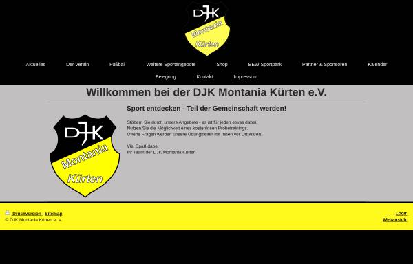 Vorschau von www.montania-kuerten.de, DJK Montania Kürten