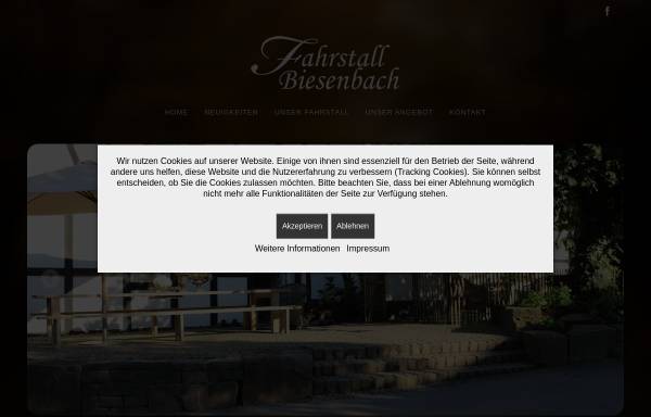 Vorschau von www.ferienhof-biesenbach.de, Fahr- und Reitsport Ferienhof Biesenbach