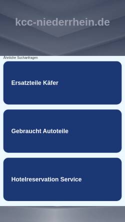 Vorschau der mobilen Webseite www.kcc-niederrhein.de, Käfer Cabrio Club Niederrhein