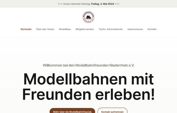 Vorschau von www.modellbahnfreunde.de, Modellbahnfreunde Niederrhein e.V.