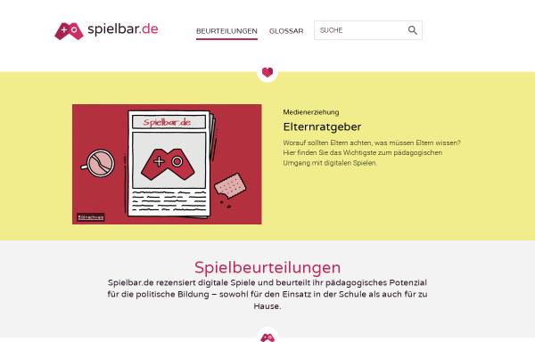 Vorschau von www.spielbar.de, Spielbar.de