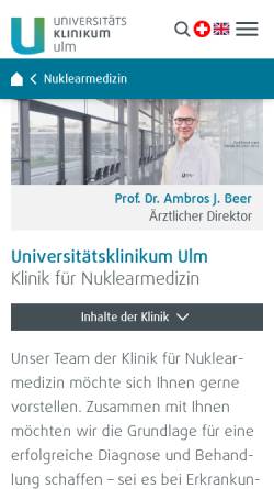 Klinik für Nuklearmedizin der Universität Ulm
