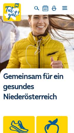Vorschau der mobilen Webseite www.gesundesnoe.at, Gesundes Niederösterreich e.V.