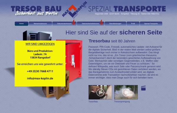 Max Koplin Tresorbau GmbH