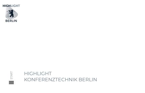 Vorschau von www.highlight-berlin.de, Highlight Kongresstechnik