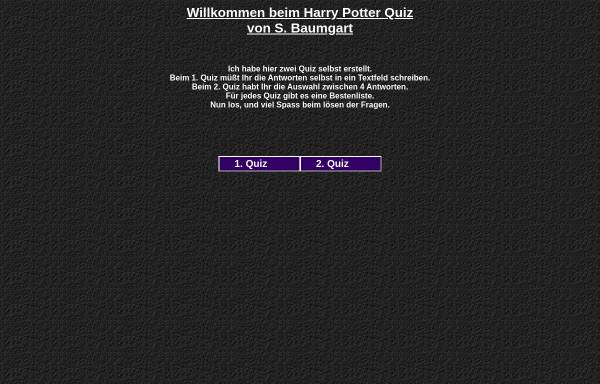 Vorschau von www.muggel-sven.sbaumgart.de, Harry-Potter-Quiz von Muggel Sven