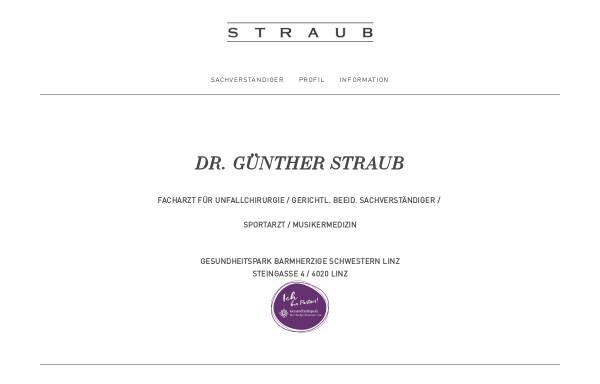 Vorschau von www.drstraub.at, Straub, Dr. Günther