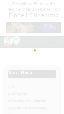 Vorschau der mobilen Webseite www.feuerwehr-finnentrop.org, Löschgruppe Finnentrop