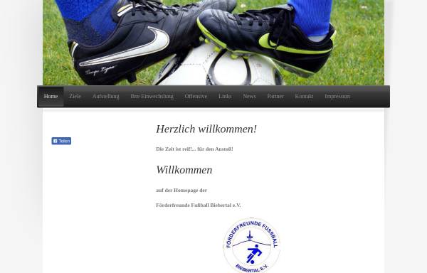 Vorschau von www.foerderfreunde-fussball-biebertal.de, Förderfreunde Fußball Biebertal e.V.
