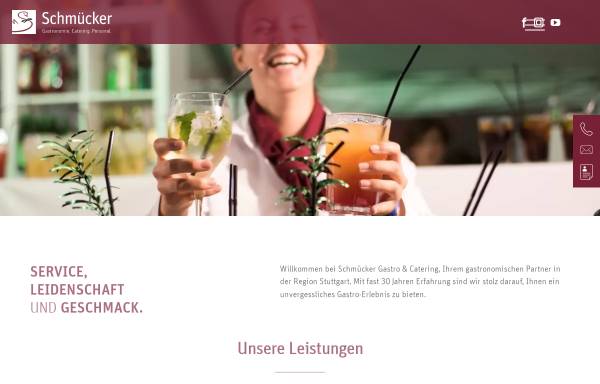 Vorschau von www.schmuecker-gastro.de, Schmücker Gastronomie-und Veranstaltungsservice