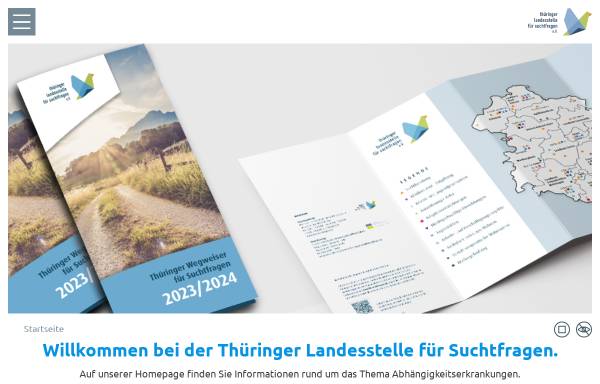 Vorschau von www.tls-suchtfragen.de, Thüringer Landesstelle für Suchtfragen e.V.