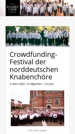 Vorschau der mobilen Webseite neuer-knabenchor-hamburg.de, Neuer Knabenchor Hamburg