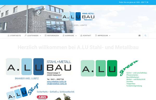 Vorschau von www.metallbau-lubitz.de, A.LU Bau, Axel Lubitz