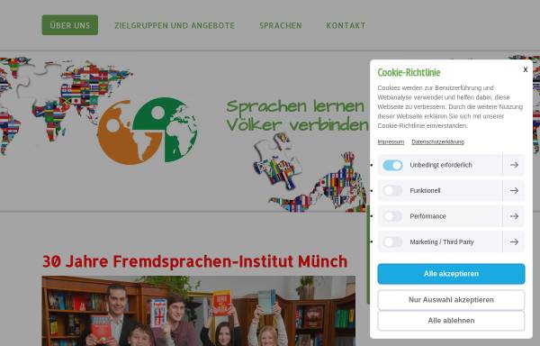 Vorschau von www.sprachschule-muench.de, Private Fremdsprachenschule Clara Münch