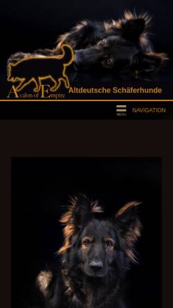 Vorschau der mobilen Webseite www.avalon-of-empire.com, Altdeutsche Schäferhunde
