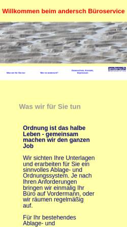Vorschau der mobilen Webseite andersch-bs.de, Sibylle Andersch Büroservice