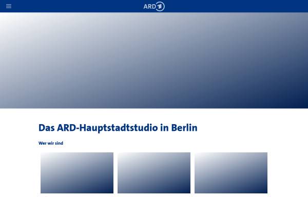Vorschau von www.ard-hauptstadtstudio.de, ARD Hauptstadtstudio Berlin