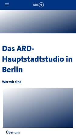 Vorschau der mobilen Webseite www.ard-hauptstadtstudio.de, ARD Hauptstadtstudio Berlin