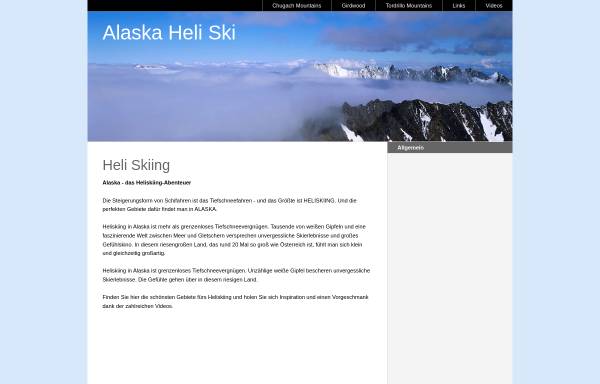 Vorschau von www.alaska-heli-ski.at, Alaska Heliskiing