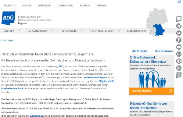 Vorschau von www.bdue-bayern.de, BDÜ Landesverband Bayern e. V.
