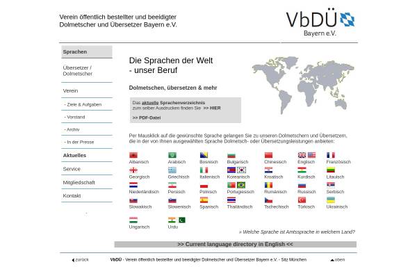 VbdÜ Verein öffentlich bestellter und beeidigter Dolmetscher und Übersetzer Bayern e. V.