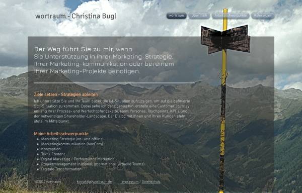 Vorschau von www.worttraum.de, Worttraum Christina Bugl