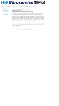 Vorschau der mobilen Webseite www.hwbueroservice.de, HW Büroservice Helmut Welzel