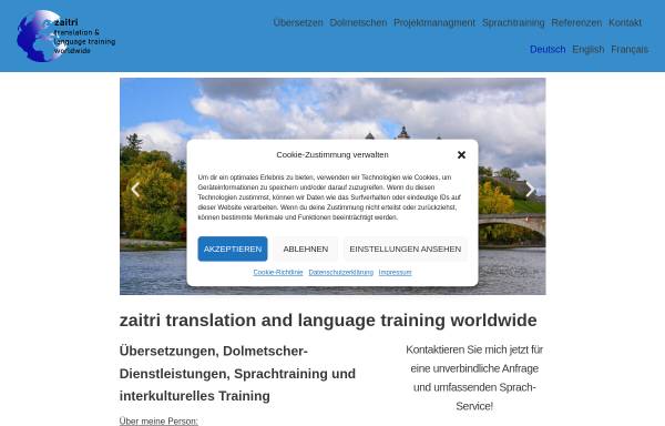 Vorschau von www.zaitri.de, Hafid Zaitri International Translation Services