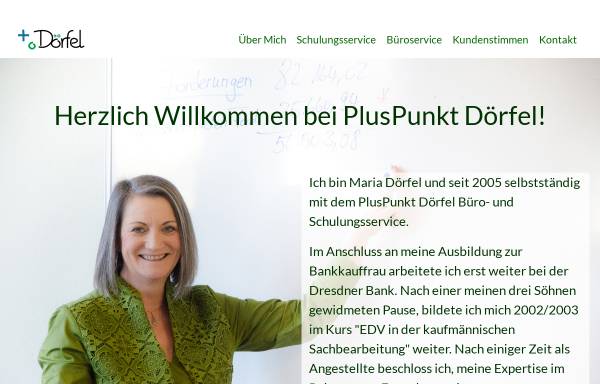 Vorschau von www.pluspunkt-doerfel.de, Maria Dörfel PlusPunkt