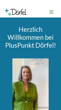 Vorschau der mobilen Webseite www.pluspunkt-doerfel.de, Maria Dörfel PlusPunkt