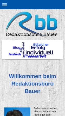 Vorschau der mobilen Webseite www.freierredakteur.de, Redaktionsbüro Ralf Bauer
