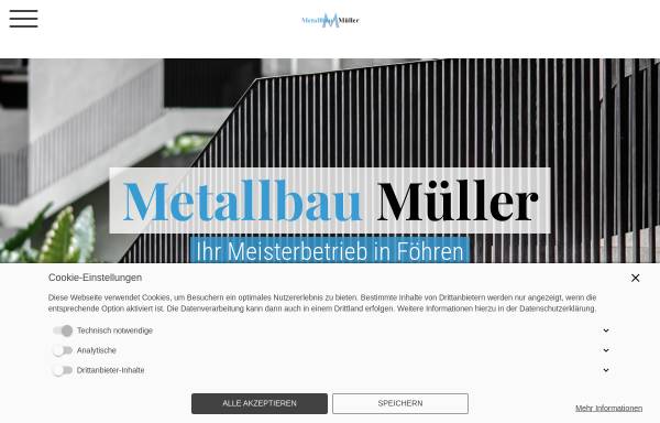 Vorschau von www.metallbau-mueller.info, Metallbau Müller