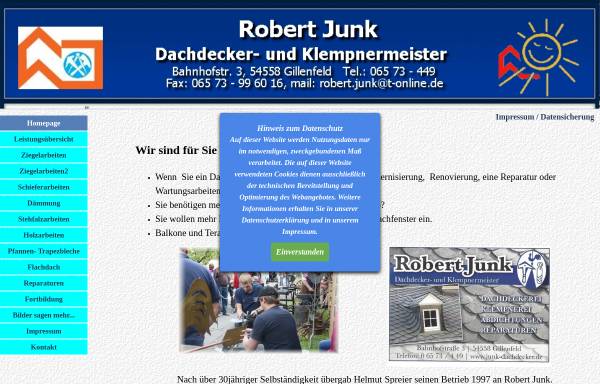 Vorschau von www.junk-dachdecker.de, Dachdecker-und Klempnermeister Robert Junk