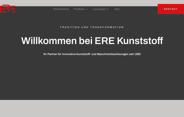 Vorschau von www.ere-kunststoff.de, ERE-Kunststoff Ram-Extrusion GmbH & Co.KG