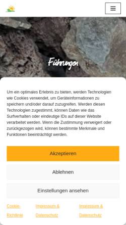 Vorschau der mobilen Webseite www.feriendorf-pulvermaar.de, Feriendorf Pulvermaar