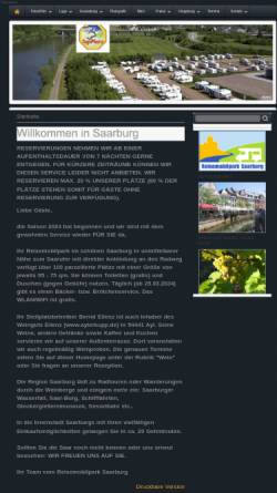 Vorschau der mobilen Webseite www.reisemobilpark-saarburg.de, Reisemobilpark Saarburg