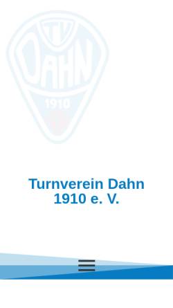 Vorschau der mobilen Webseite www.tvdahn.de, TV Dahn 1910 e.V.