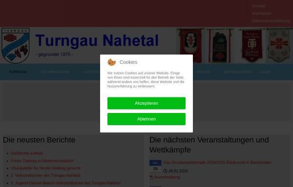 Vorschau von www.turngau-nahetal.de, Turngau Nahetal