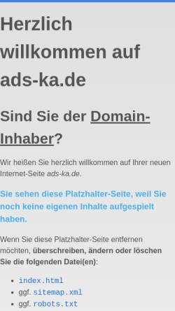 Vorschau der mobilen Webseite www.ads-ka.de, AD(H)S-Selbsthilfe Karlsruhe e.V.
